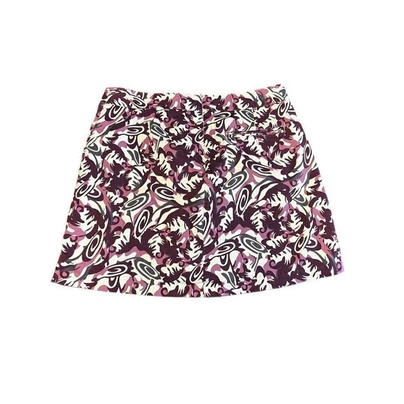 Lady Hagen purple swirl golf tennis short skirt 10 - Picture 3 of 6
